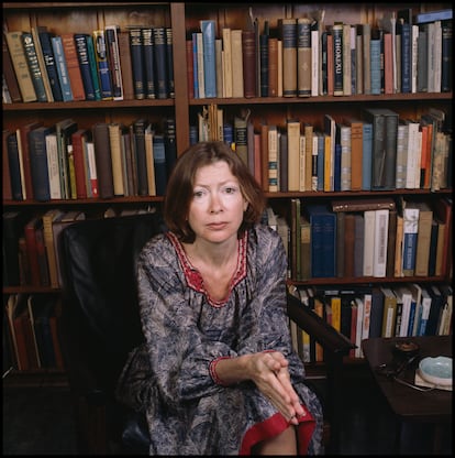 Retrato de la autora estadounidense Joan Didion en Berkeley, California, abril de 1981.