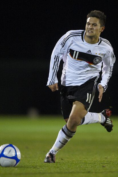 Marcos Álvarez, con la selección sub 19 de Alemania.