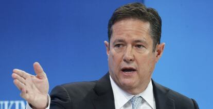 Jes Staley, consejero delegado de Barclays, en la cumbre de Davos.