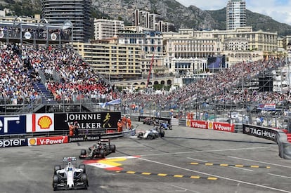 Vista general del circuito durante la carrera.