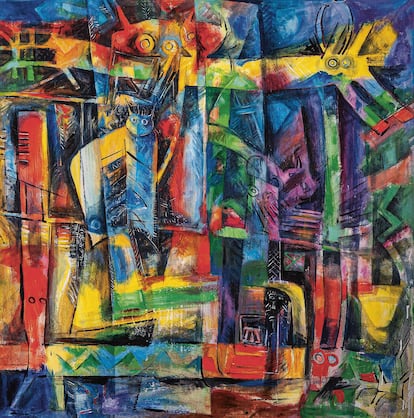 'Sin título (serie Fwomajé)' (1988), de Ernest Breleur, expuesto en el Centro Pompidou.