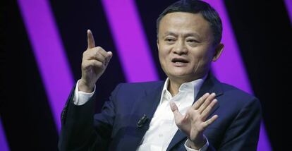 El presidente de Alibaba, Jack Ma, en un evento tecnol&oacute;gico en Par&iacute;s el pasado 16 de mayo.