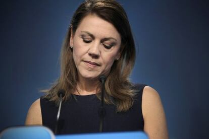 La secretaria general del PP y presidenta de Castilla-La Mancha, Dolores de Cospedal.