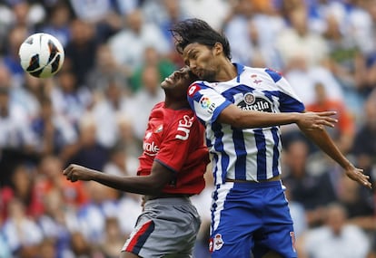 El centrocampista colombiano del Deportivo Abel Aguilar ha jugado en España cedido por el Udinese en el Xerez (2008), Hércules (2008/2009 y posteriormente cuando el club lo compró en el 2010) y el Zaragoza (2009/2010). El colombiano llegó al conjunto gallego en julio de 2012.