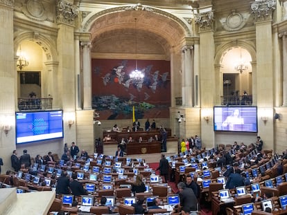 El Senado colombiano durante una votación,  el 18 de junio de 2019.