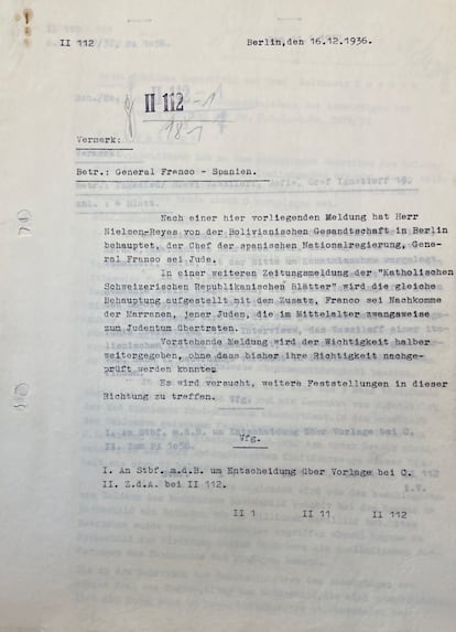 Documento hallado por el historiador Marc Navarro.