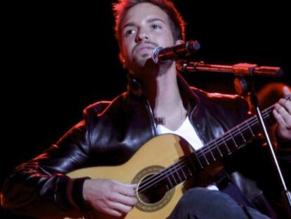 Pablo Albor&aacute;n, en concierto en el Palacio de los Deportes de Madrid.
 