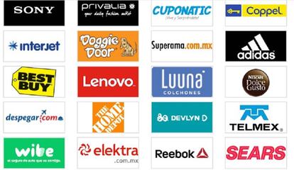 Algunas marcas que participan en el Hot Sale México 2016.