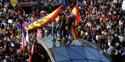 Manifestação pela República em Sol, Madri, em 2 de junho.