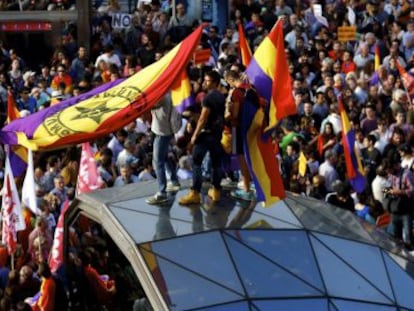 Manifestação pela República em Sol, Madri, em 2 de junho.