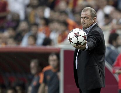 El entrenador del Galatasaray, Fatih Terim.