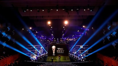 Vista general del Royal Festival Hall de Londres donde se celebró la ceremonia de entrega de los premios de la FIFA 'The Best' el año pasado.