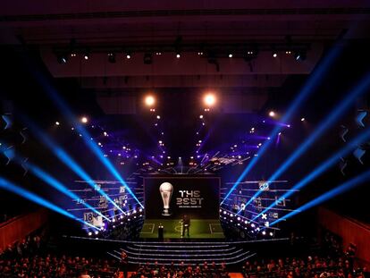 Vista general del Royal Festival Hall de Londres donde se celebró la ceremonia de entrega de los premios de la FIFA 'The Best' el año pasado.