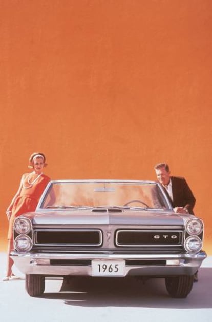 Imagen comercial del Pontiac GTO de John DeLorean. |