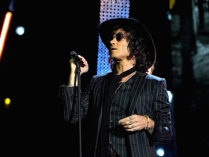 Enrique Bunbury, en el escenario de los premios Grammy Latinos celebrados en Las Vegas (Nevada, EE UU), en noviembre de 2018.