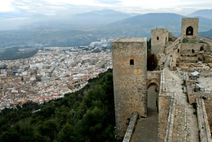 Castillo de Santa Catalina en lo alto de la ciudad de Jaén