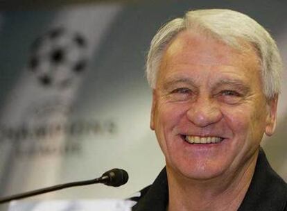 Bobby Robson, en 2002, cuando dirigía al Newcastle.