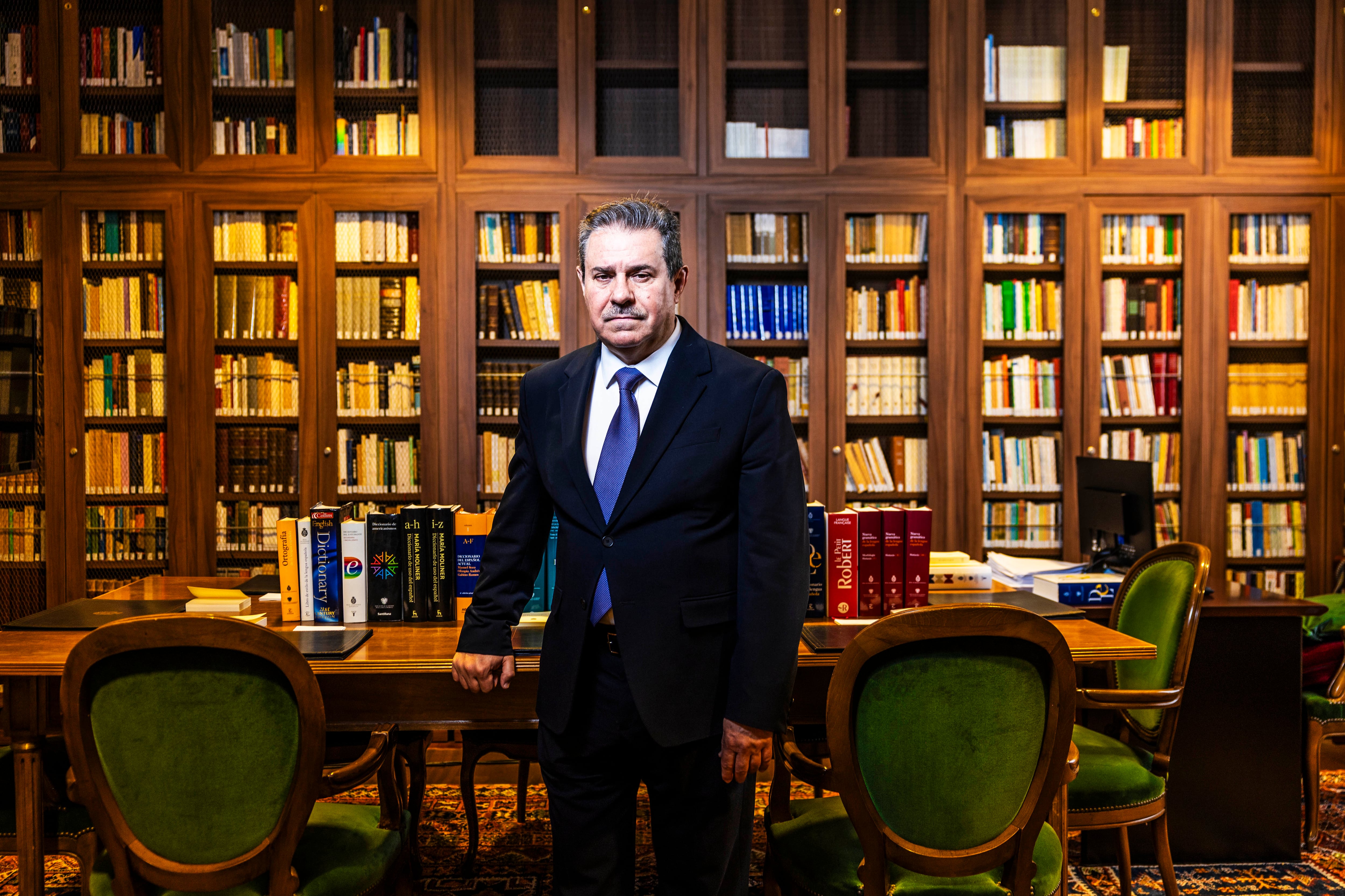 El secretario general de la Asociación de Academias de la Lengua Española, Francisco Javier Pérez, el jueves, en la RAE.