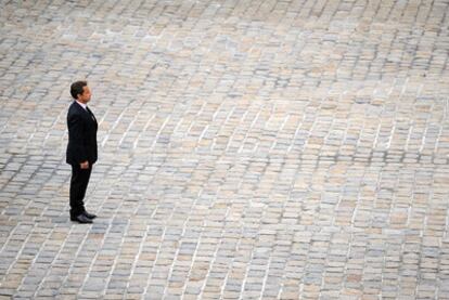 Nicolas Sarkozy, durante una ceremonia militar en París el 27 de mayo pasado.