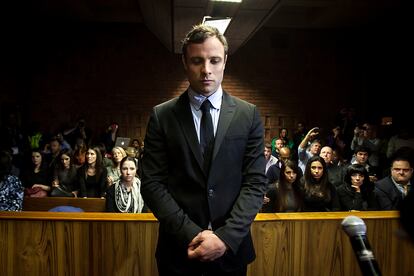 El atleta Oscar Pistorius, durante un juicio en Pretoria (Sudáfrica) en 2013.