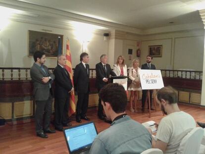 Imatge de l'acte de 'Catalans pel Seny'.