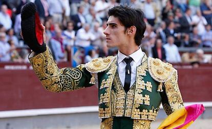 Víctor Barrio, en una de sus actuaciones en la plaza de Las Ventas.