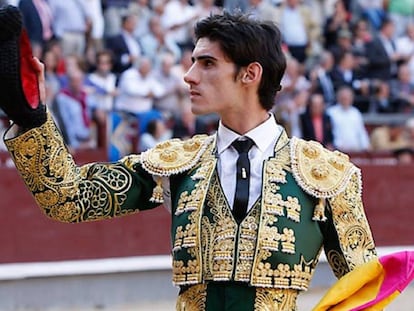 Víctor Barrio, en una de sus actuaciones en la plaza de Las Ventas.