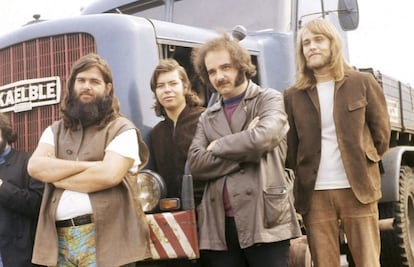 Al Wilson, segundo por la izquierda, con Canned Heat.