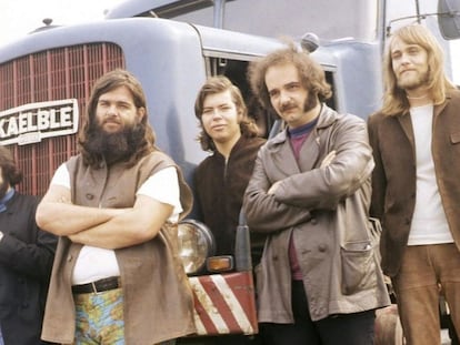 Al Wilson, segundo por la izquierda, con Canned Heat.