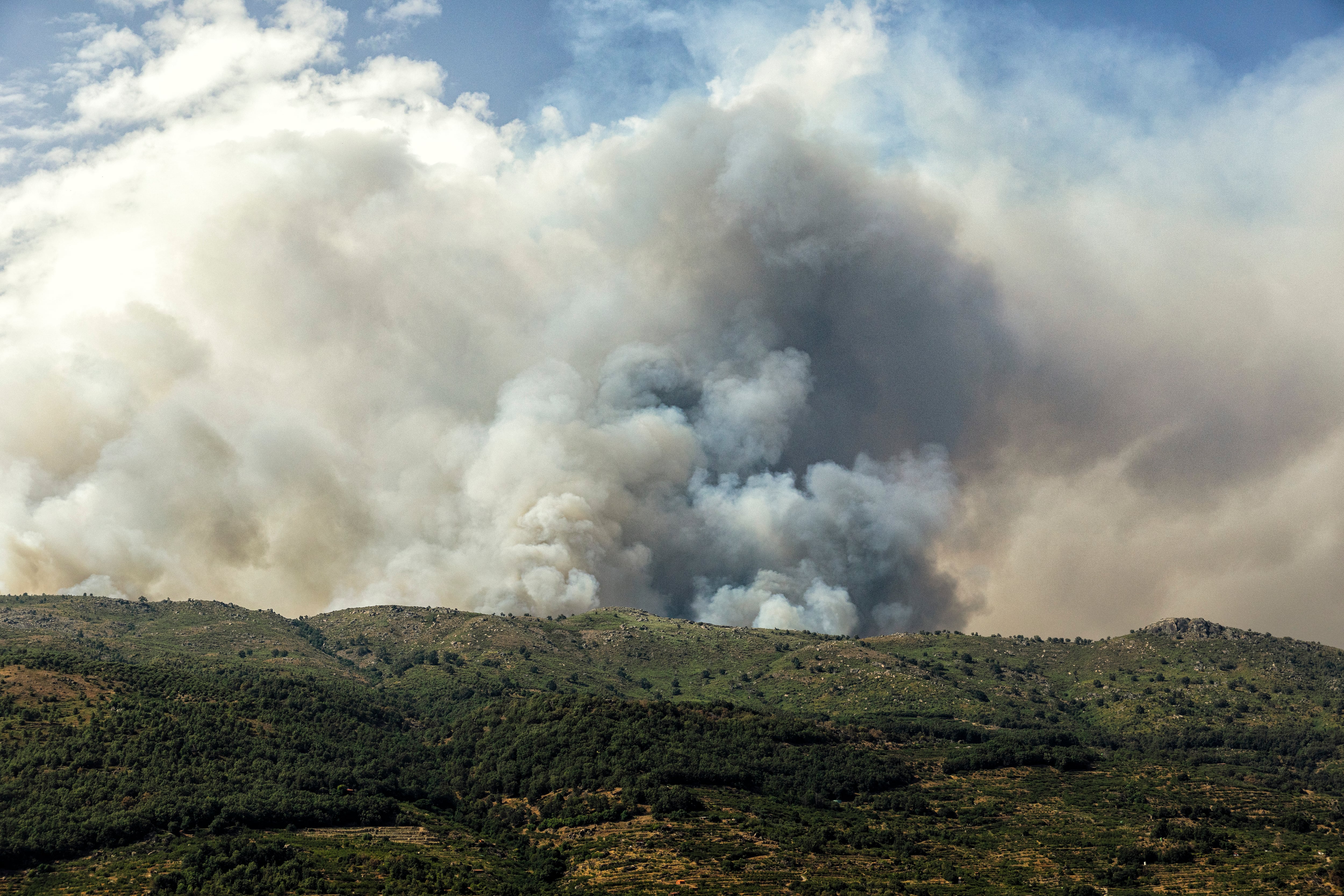 Incendio en Jarilla (Cáceres), el 16 de agosto.
