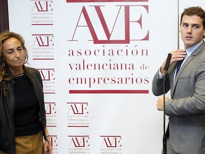 Carolina Punset y Albert Rivera, en una imagen de archivo. 