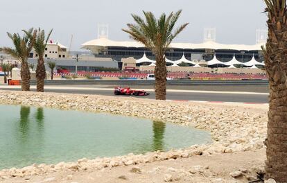 Felipe Massa en el circuito de Bahréin.