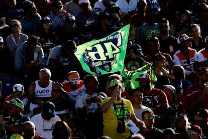 Más de 110.000 espectadores han acudido al circuito Ricardo Tormo de Cheste donde se celebra la última prueba del mundial de motocclismo.