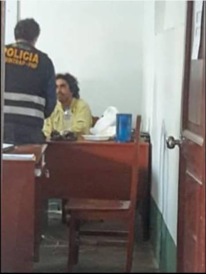 El supuesto gurú, en el momento de su detención.