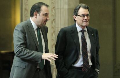 Ramon Espadaler y Artur Mas, en una imagen de archivo. 