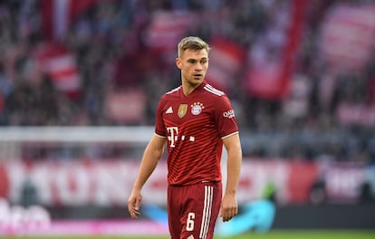 Joshua Kimmich durante un partido de Bundesliga.