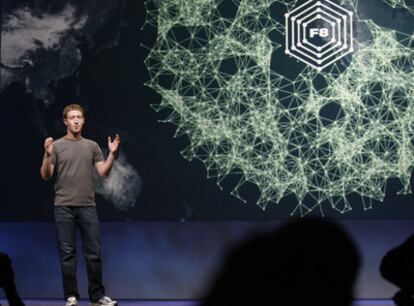 Marck Zuckerberg, durante la presentación de ayer en San Francisco.