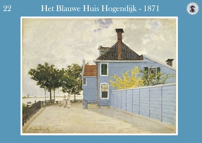 'La casa azul' (1871), de Claude Monet.