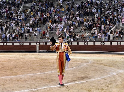 Alejandro Peñaranda, declarado triunfador del Certamen de Novilladas Nocturnas de Las Ventas.