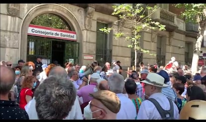 Manifestación el 29 de julio por Mar Noguerol ante la Consejería de Sanidad de la Comunidad de Madrid.