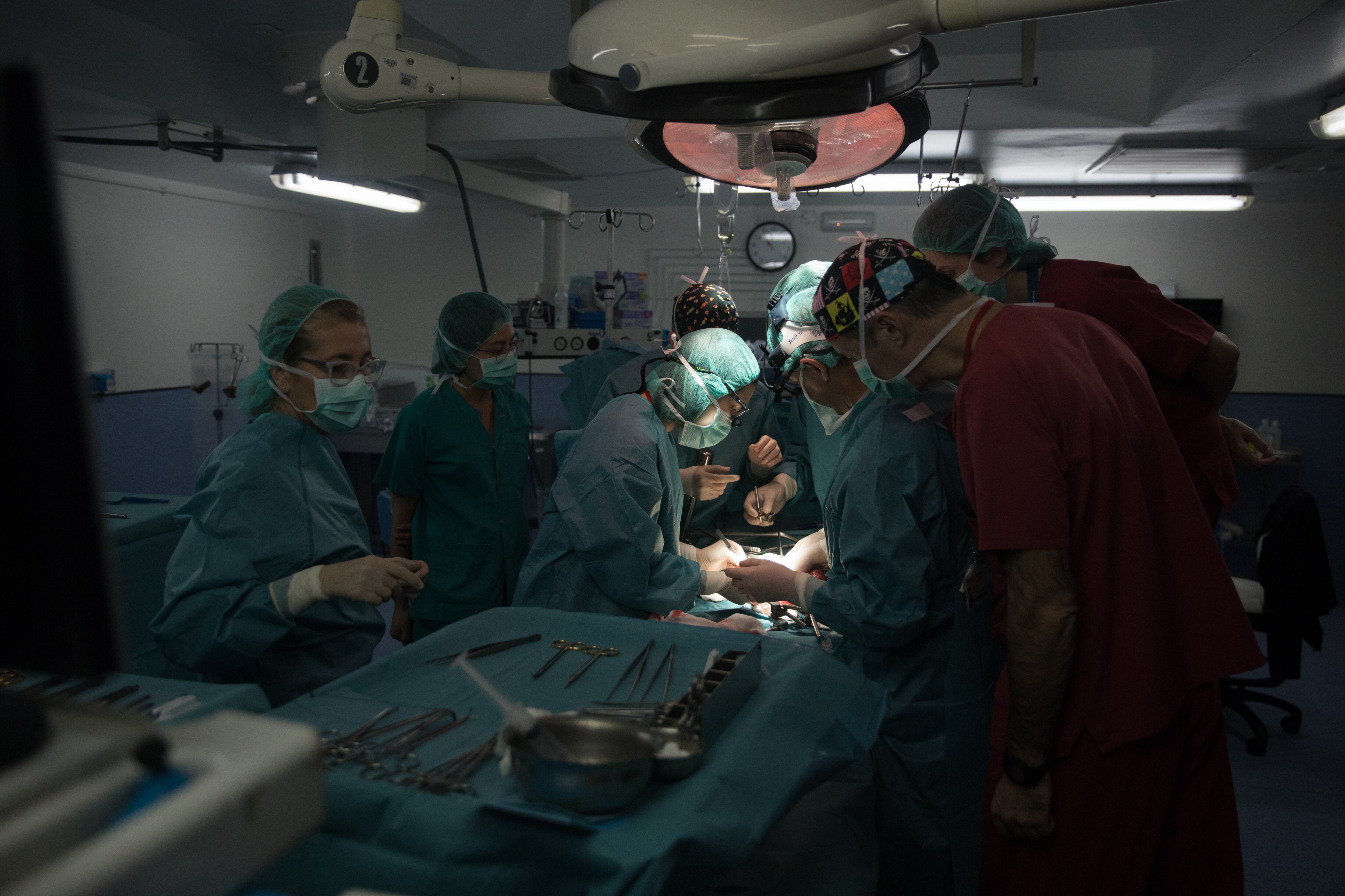 Intervención quirurgica del doctor en el Hospital Universitario La Paz, el 11 de enero de 2019.