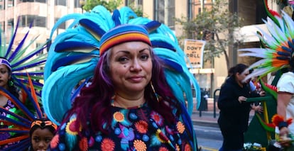 Cientos de indígenas de medio mundo están en San Francisco para reclamar acción contra el cambio climático. 