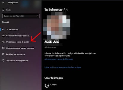 Acceder a la configuración de Windows 10.