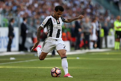 Daniel Alves, durante uma partida nesta temporada na Serie A.