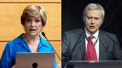 Evelyn matthei y José Antonio Kast.
