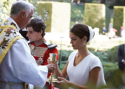 El padre Ángel ofició la ceremonia del heredero de la Casa de Alba, junto al sacerdote Ignacio Jiménez Sánchez-Dalp (en la imagen), confesor de la fallecida duquesa de Alba.