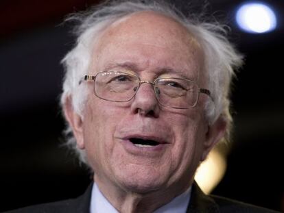 El senador independiente y ahora candidato demócrata Bernie Sanders