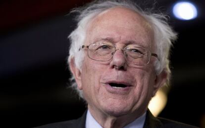 El senador independiente y ahora candidato demócrata Bernie Sanders