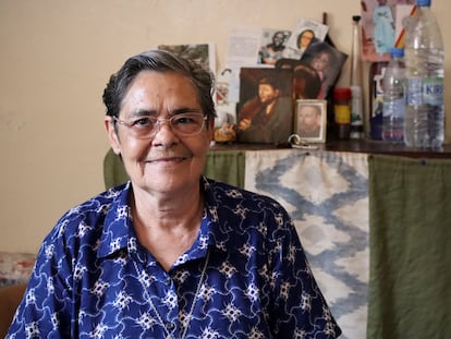 La hermana Regina Casado en su casa de Sam Sam III, en Pikine, Senegal el pasado 29 de junio.