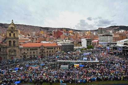 Marcha Evo Morales en La Paz